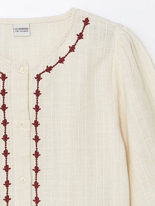 Bisiklet Yaka K?z ?ocuk G?mlek - Waikiki фото 2