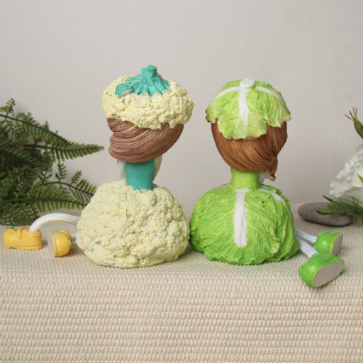 Фигурка Капуста висячие ножки 2 штуки набор 22 см / 9621 /уп 14/ - ГалеонТрейд фото 3