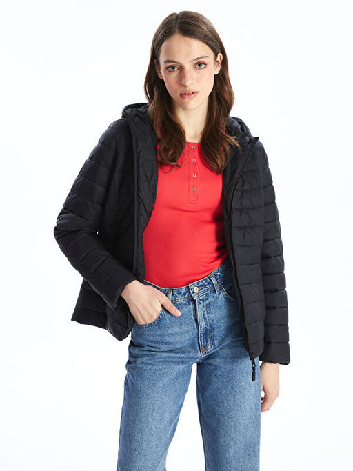 Kad?n Kap??onlu D?z ?i?me Mont - Waikiki фото 2