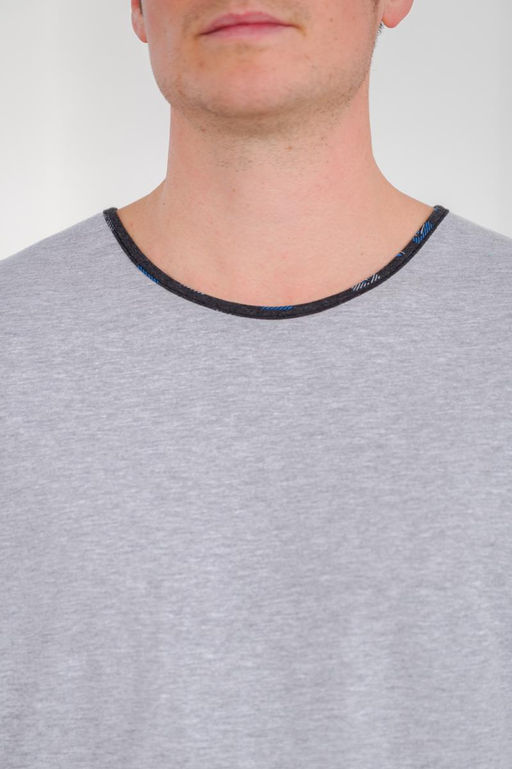 Пижама мужская из футболки с длинным рукавом и брюк из кулирки Генри антрацит макси - Амадэль фото 9