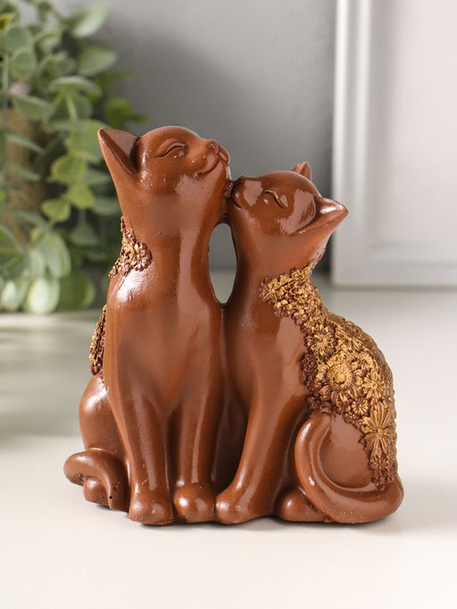 Фигурка полистоун «Кот и Кошка», 14×13 см