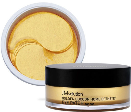 JMSOLUTION Патчи с золотом и шелкопрядом Golden Cocoon Home Esthetic Eye Patch (60шт)  фото 4