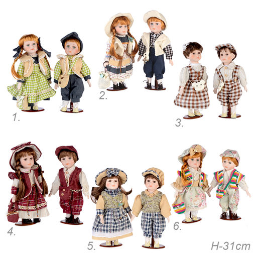 Сувенир коллекционный Мальчик и Девочка 2 штуки набор 31 см / 1213 /уп 24/ - Галеонтрейд фото 15