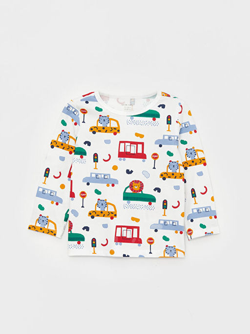 Bisiklet Yaka Uzun Kollu Erkek Bebek Pijama Tak?m 2li - Waikiki фото 3