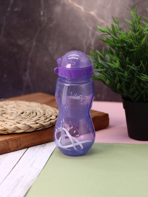 Бутылка "Fruit" с трубочкой, purple (400 ml)