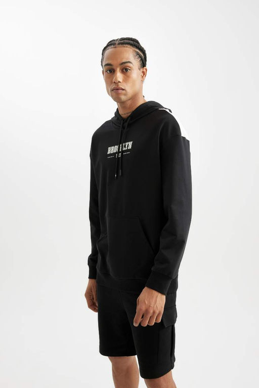 DeFactoFit Толстовка комфортного кроя с капюшоном NBA Brooklyn Nets  фото 6