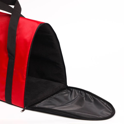 Сумка - переноска для животных Туннель, нейлон, 41 х 25 х 29 см, красный - Пижон фото 4