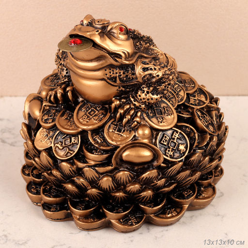 Фигурка Жаба денежная 13х13х10 см / GN488 /уп 24/ - ГалеонТрейд фото 3