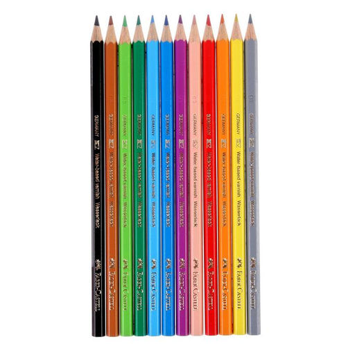 Карандаши 12 цветов Faber-Castell ECO "Замок" 1201 7/2.8 мм, шестигранный корпус, без точилки