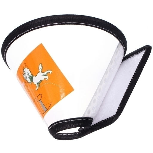 Цена за 4 шт. Воротник ветеринарный на липучках "ЛЮБИМЫЙ БРО", окружность шеи 14-17см, диаметр 30,4см (пакет)