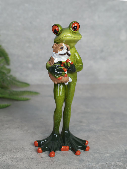 Фигурка Лягушка с кошкой и собакой 17 см / YX29002 /уп 24/ - Галеонтрейд фото 4