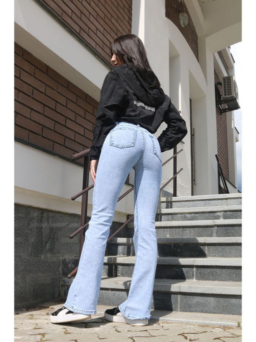 Джинсы женские клеш D530 Уценка