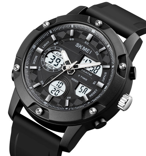 Часы наручные Skmei мужские электронные водонепронецаемые спортивные 1757black-white