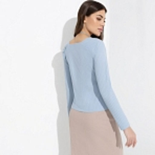 Блуза, Аппетитные формы (небесный свет, с поясом) - Charutti фото 11