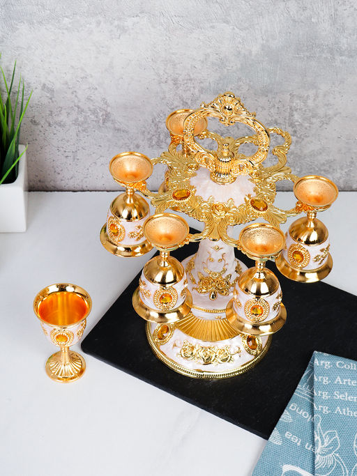 Рюмки на подставке 7 предметов / G-933 /уп 48/ - Галеонтрейд фото 3