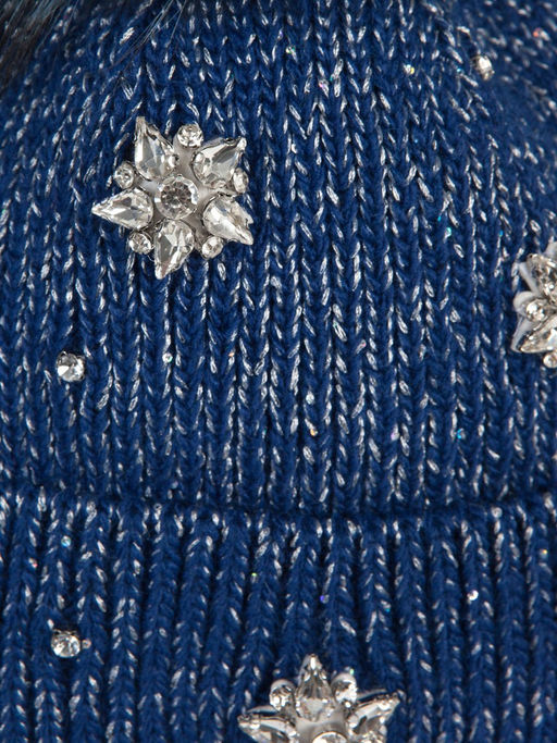 Шапка жен. шерсть+акр LB-N88005 electric blue - Labbra фото 3