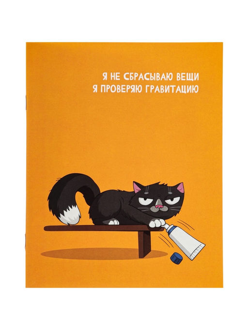 Цена за 160 шт. Тетрадь 24 листа в линейку Calligrata «Кошачьи мемы», блок офсет, 5 В МИКС