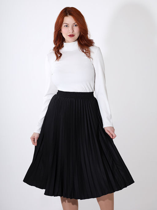 Юбка плиссе черного цвета