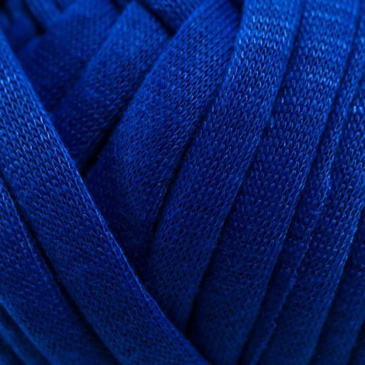 Цена за 2 шт. Пряжа трикотажная 100% хлопок "Лентино mini" 100 гр 40 м цвет 21 синий