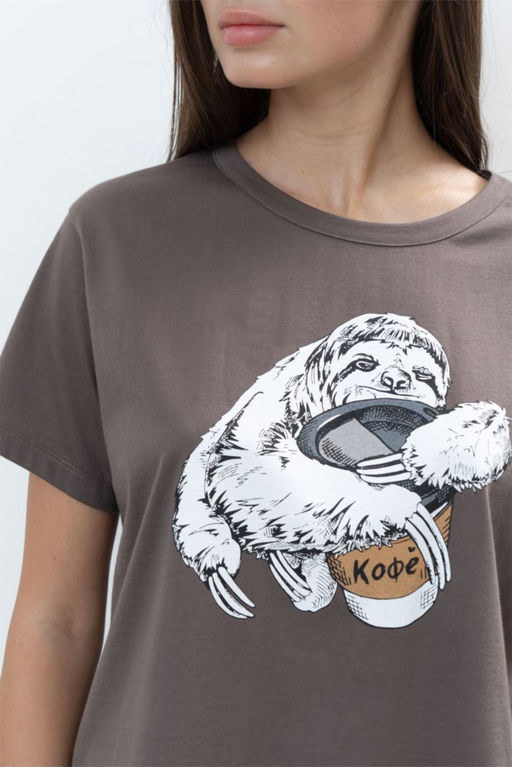 ФУТБОЛКА ЖЕНСКАЯ арт. 5501W-20247.3H-137.1285 - Almando melado фото 4