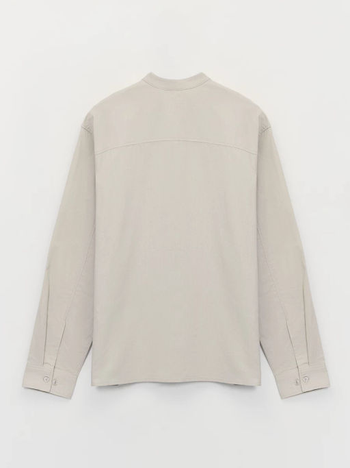 Рубашка с воротником-стойкой из льна ZR2605043011-61 / Zarina