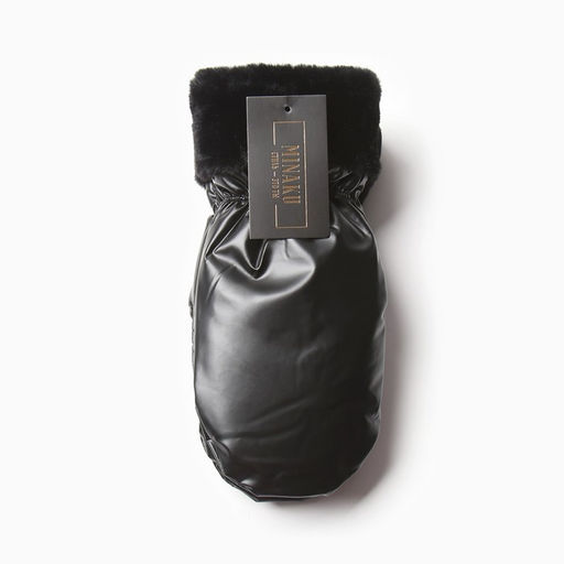 Варежки женские на иск.меху MINAKU Блеск 24 см черный