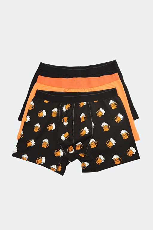 _ok Renkli Desenli-D_z 3l_ Paket Pamuklu Boxer TMNAW22BX0010