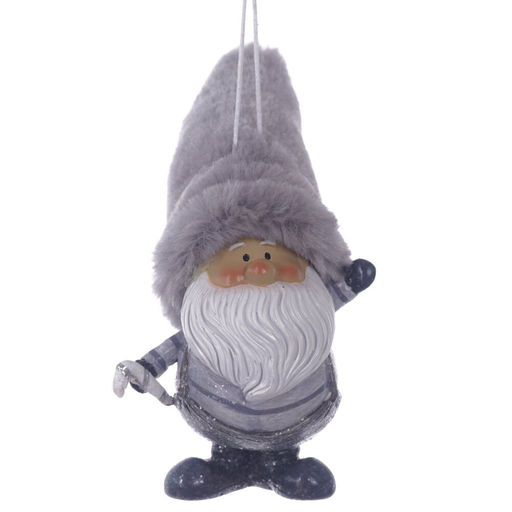 Фигурка декоративная подвесная "Дед Мороз", L6 W7 H11 см, 2в.