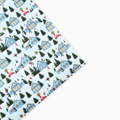 Цена за 10 шт. Бумага упаковочная крафтовая «Новогоднее утро», 50×70 см