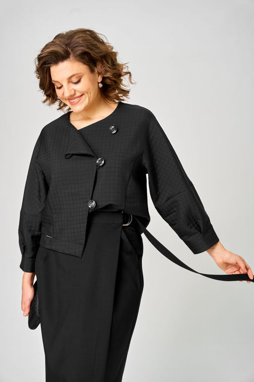 Костюм Michel Chic 1443 черный кубик  фото 3