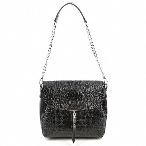 Женская кожаная сумка через плечо под крокодила 0112-1 - Cidirro фото 3