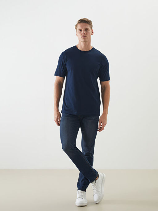 Bisiklet Yaka Penye Erkek Ti??rt