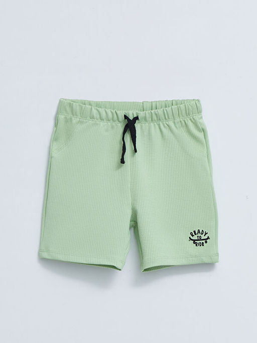 Beli Lastikli Bask?l? Erkek Bebek ?ort