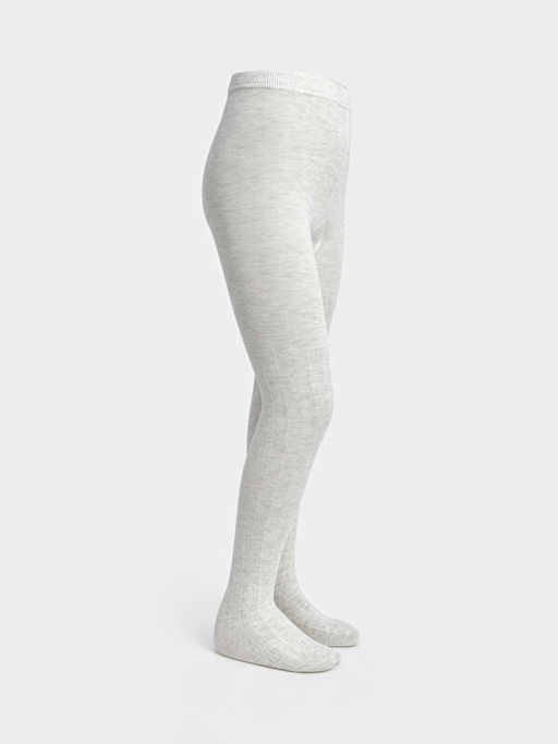 Kendinden Desenli K?z ?ocuk K?lotlu ?orap 2li