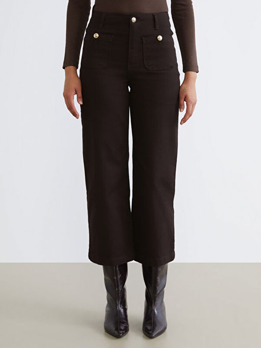 Wideleg Kad?n Jean Pantolon