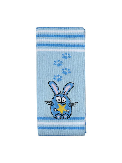 OMSA kids Collant 11P62-1 с рис. (кот и зайчик) - Blu Сhiaro  фото 3