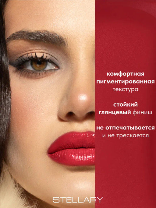Stellary Глянцевая стойкая помада Wild Chic collection тон 02  фото 2