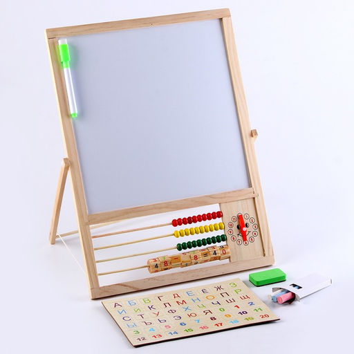 Доска магнитная двухсторонняя, на подставке, рабочее поле: 22×22 см