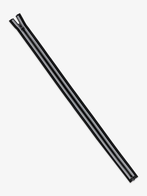 Цена за 10 шт. Молния «Трактор», №5, разъёмная, замок автомат, 60 см, чёрная, белая