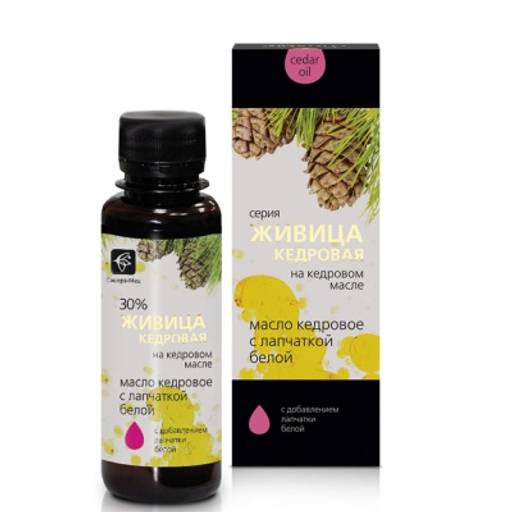 Живица кедровая на кедровом масле с лапчаткой, Для нормализации работы щитовидной железы ПЭТ 100 м