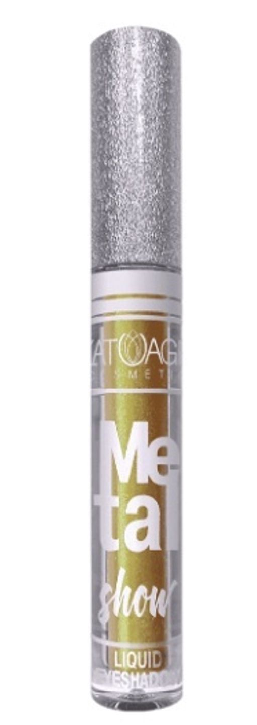 Latuage Тени для век жидкие "Metal show" №716 оливково золотой