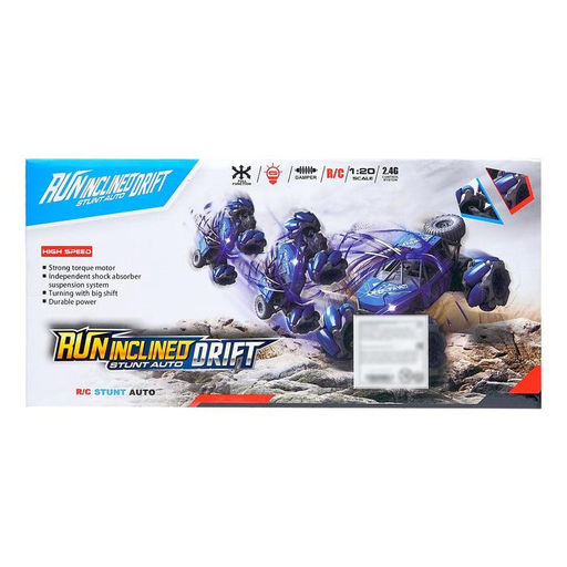 Машинка на пульте управления Джип-акробат, радиоуправление, 4WD, управление жестами, работает от аккумулятора, цвет синий - Simaland фото 8