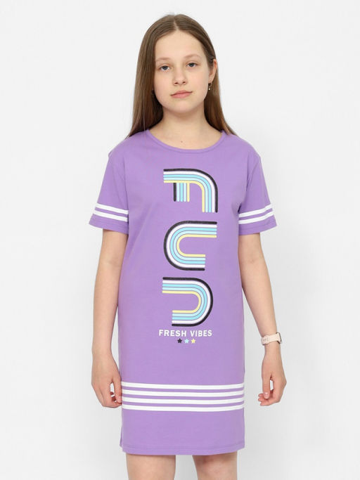 CRB wear/CSJG 63586-45-378 Платье для девочки,лаванда/Ex.Cherubino  фото 2