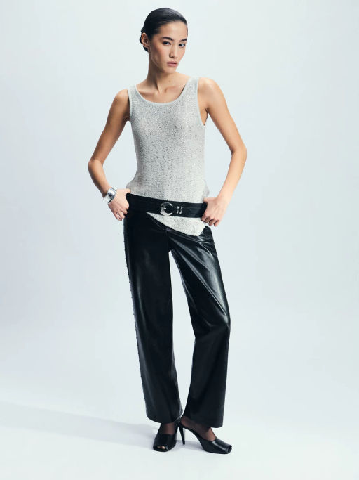 Жилет с пайетками с вискозой в составе / Zarina