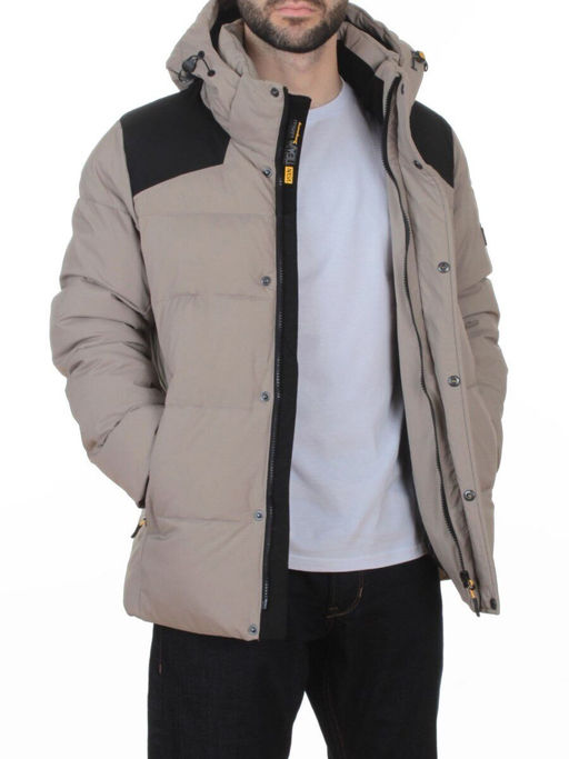 D6263 GRAY/BEIGE Куртка мужская зимняя (200 гр. холлофайбер)