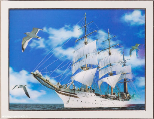 Картина 5D 30х40 019 Фрегат / ZR8210H-222411 / - ГалеонТрейд фото 3