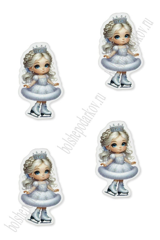 Кабошон-вырубка "Девочка" 3,5*3,5 см (10 шт) SF-7342, №14