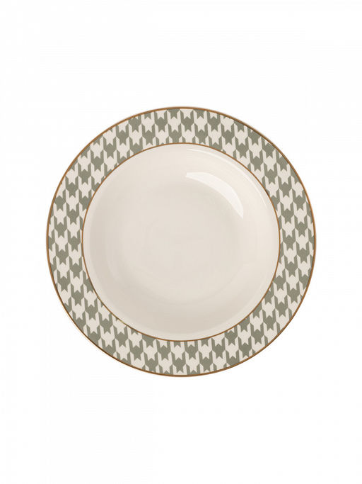 Тарелка суповая D21,5 мятный фарфор - Lucky фото 3