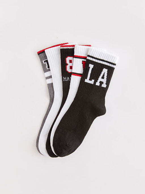 Desenli Erkek ?ocuk Soket ?orap 5li - Waikiki фото 2