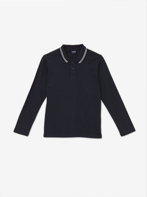 Polo Yaka Basic Uzun Kollu Erkek ?ocuk Ti??rt